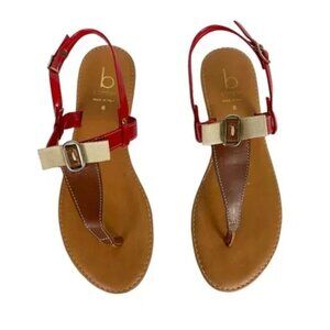 Bakers Bow Flat Sandals Red Size 6